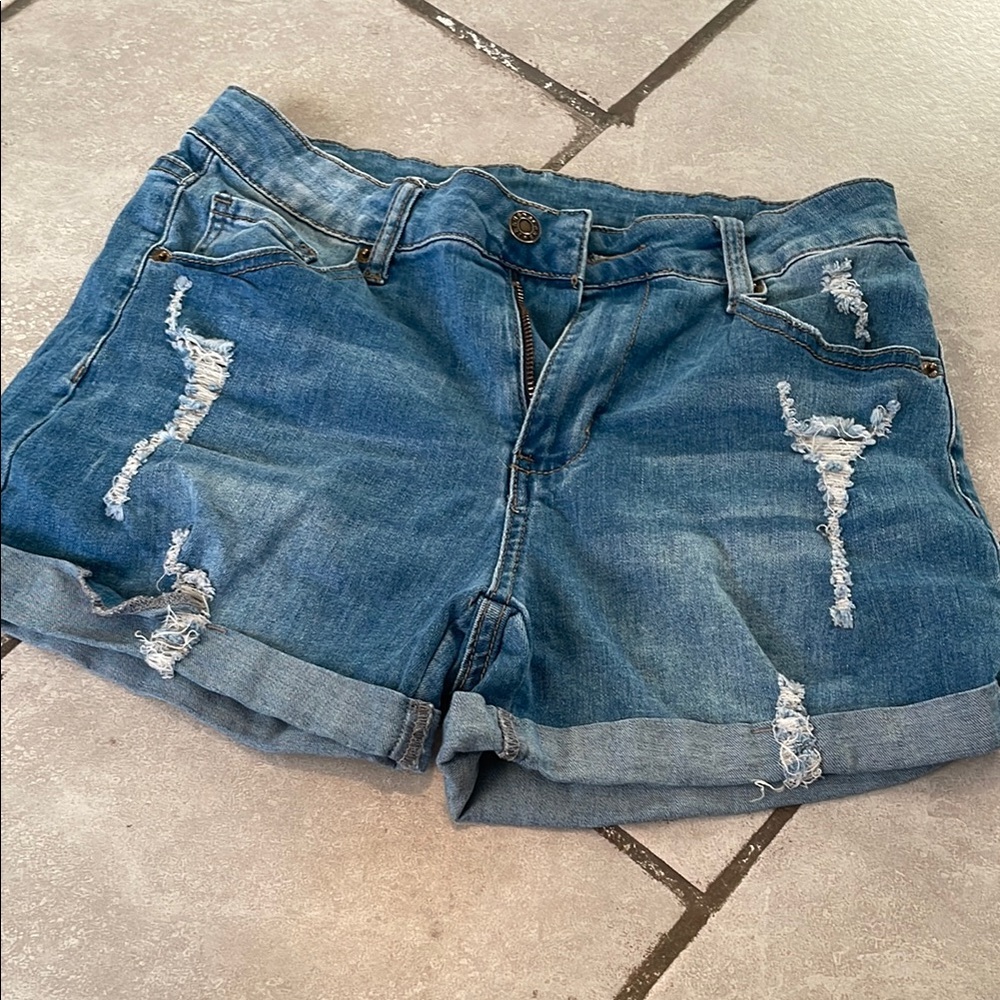 Denim Distressed Women's Shorts